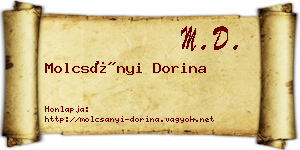 Molcsányi Dorina névjegykártya